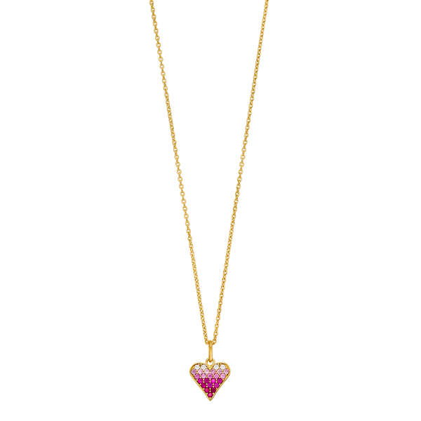 Leaf Jewelry Halskette Pink Valentine, 18 K Gelbgold vergoldet 2025