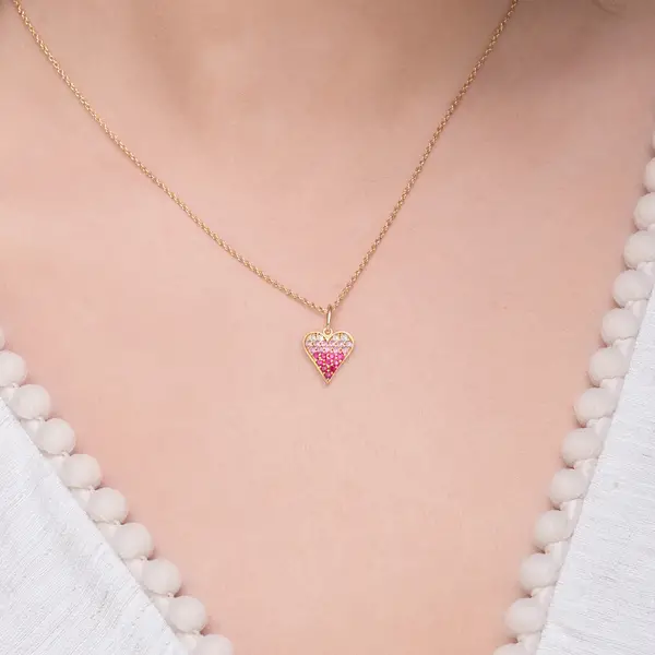 Leaf Jewelry Halskette Pink Valentine, 18 K Gelbgold vergoldet 2025