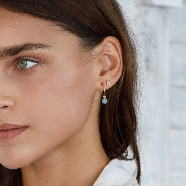Leaf Jewelry Silber Earring Mix "Ocean Dream", Gelbgold Online Shopping