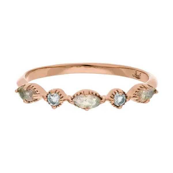 Leaf Jewelry Silber Ring, Oval Gems, Rosegold Riesige Rabatte