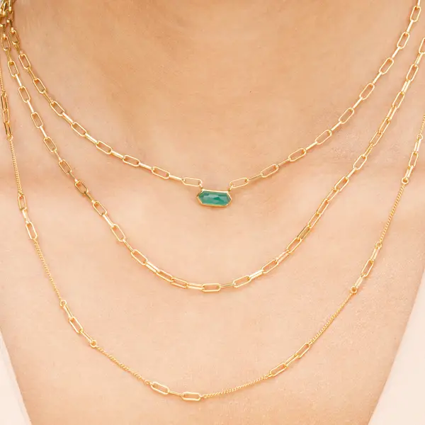 Leaf Jewelry Silber Halskette, CUBE I Online Shopping