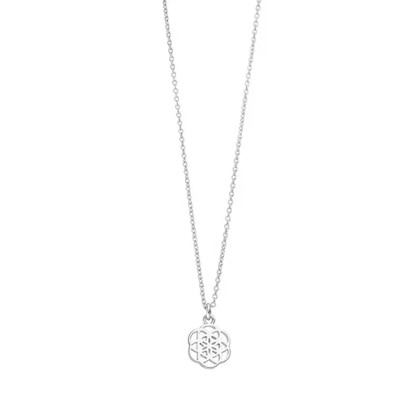 Leaf Jewelry Halskette Flower of Life, 45cm, 925 Sterlingsilber Jubiläumsangebot
