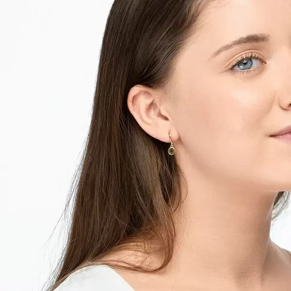 Leaf Jewelry Single Creole PLATELET, 18 K Gelbgold vergoldet Vierteljährliche Förderung