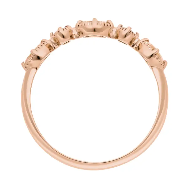 Leaf Jewelry Silber Ring, Oval Gems, Rosenquarz, Rosegold Begrenzt auf 3 Tage