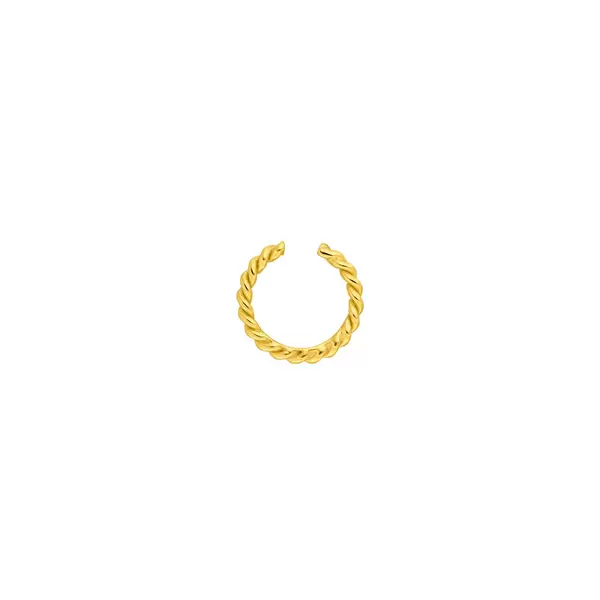 Leaf Jewelry Earcuff Rope, 10 mm, 18 K Gelbgold vergoldet Online