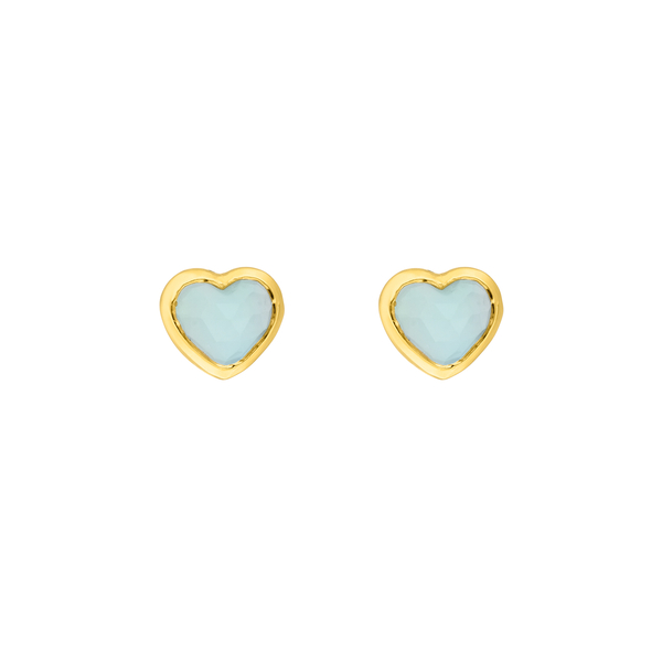 Leaf Jewelry Ohrstecker Valentine, Gelbgold Günstig kaufen