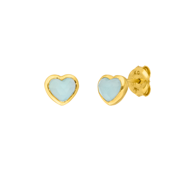 Leaf Jewelry Ohrstecker Valentine, Gelbgold Günstig kaufen