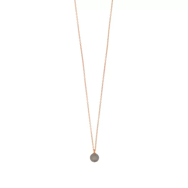 Leaf Jewelry Halskette Rain Drop, Labradorit, 18 K Roségold vergoldet Online Shopping