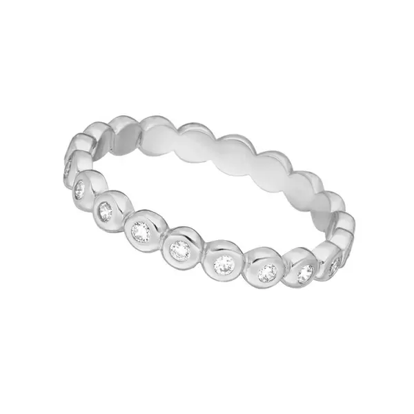 Leaf Jewelry Ring Balls mit Zirkonia, 925 Sterlingsilber Exklusivangebot