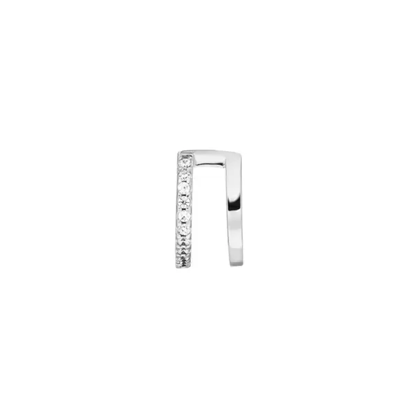 Leaf Jewelry Earcuff Double Line, Zirkonia, 925 Sterling Silber Cyber Monday