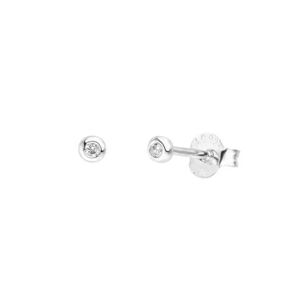 Leaf Jewelry Ohrstecker MINI Pure 18 K Gelbgold vergoldet, 925 Sterlingsilber Osterangebot