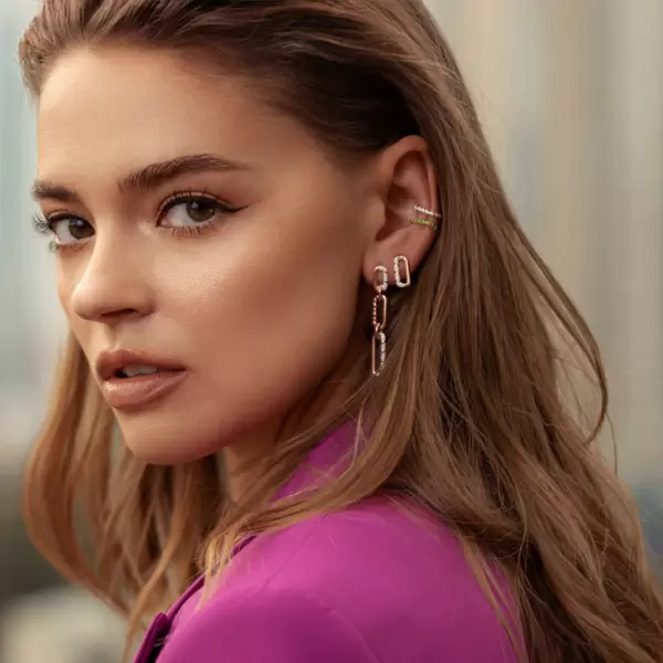Leaf Jewelry Silber Earcuff, Rosegold, Neon Twist Neueste Mode