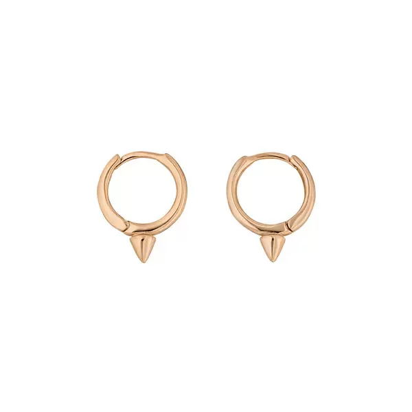 Leaf Jewelry Mini Creole Stud, 8mm, 18 K Rosegold vergoldet Neuheiten