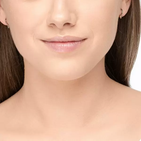 Leaf Jewelry Mini Creole Stud, 8mm, 18 K Rosegold vergoldet Neuheiten