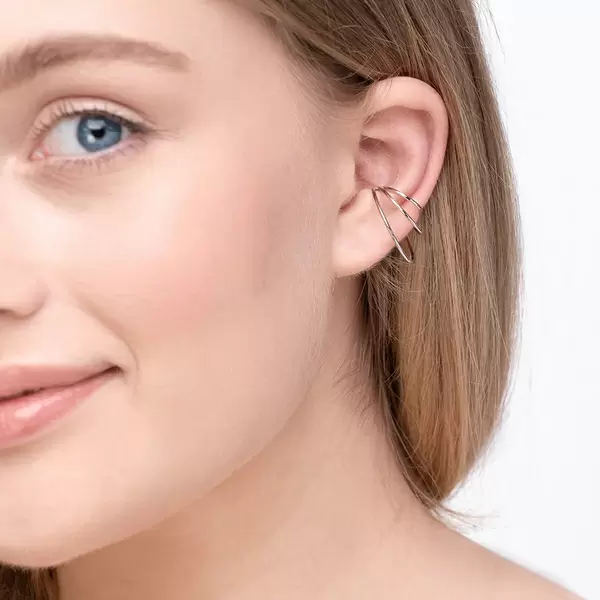 Leaf Jewelry Earcuff Triple Ring, 925 Sterlingsilber Saisonale Angebote