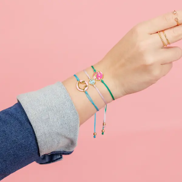 Leaf Jewelry Glücksarmband "LOL" EMOJI, 18 K Gelbgold vergoldet VIP-Rabatte