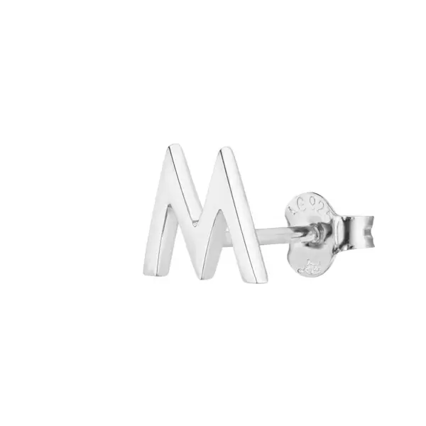 Leaf Jewelry Buchstabenstecker, 925 Sterlingsilber, 1 Stück, B Sonderangebot der Fabrik