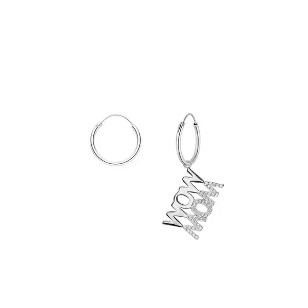 Leaf Jewelry Creolen WOW MOM, 925 Sterlingsilber Auslauf