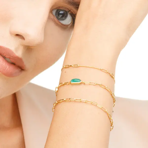 Leaf Jewelry Silber Armkette, CUBE II Günstig kaufen