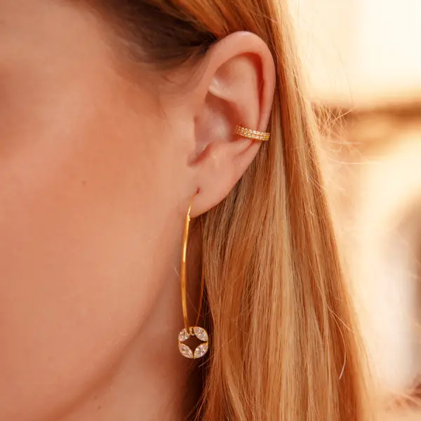 Leaf Jewelry Silber Earcuff, Zirkonia Black Friday
