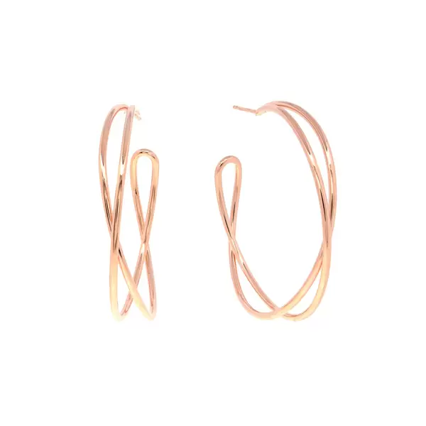 Leaf Jewelry Silber Creole, TUBE, Rosegold Muttertagsangebot