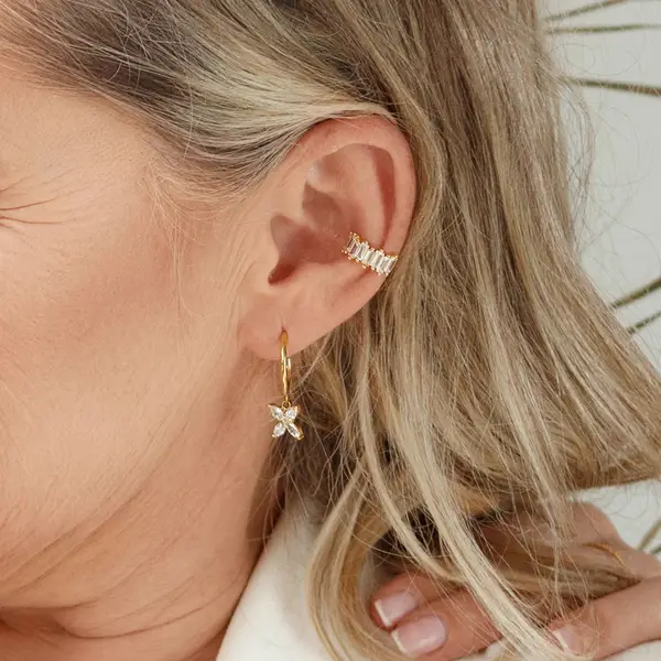 Leaf Jewelry Silber Earcuff, ICE CUBE Vatertagsangebot