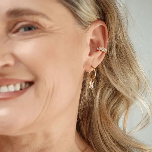 Leaf Jewelry Silber Earcuff, ICE CUBE Vatertagsangebot