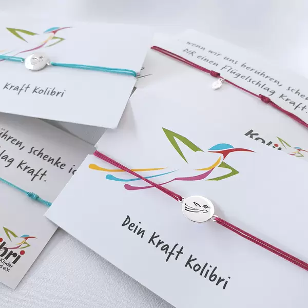 Leaf Jewelry Charity Armband KOLIBRI, Fuchsia Kauf eins, bekomm eins gratis