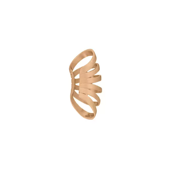 Leaf Jewelry Earcuff Rock, 18 K Rosegold vergoldet Neueste Stile