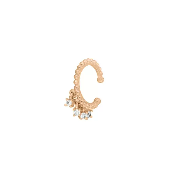 Leaf Jewelry Earcuff Fancy, 18 K Rosegold vergoldet 50% Rabatt mit kostenlosem Versand