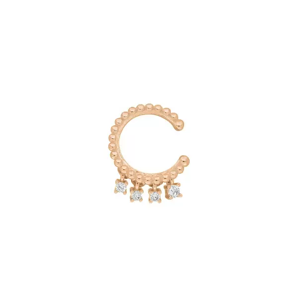 Leaf Jewelry Earcuff Fancy, 18 K Rosegold vergoldet 50% Rabatt mit kostenlosem Versand