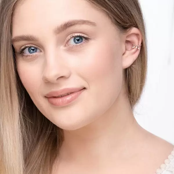 Leaf Jewelry Earcuff Fancy, 18 K Rosegold vergoldet 50% Rabatt mit kostenlosem Versand