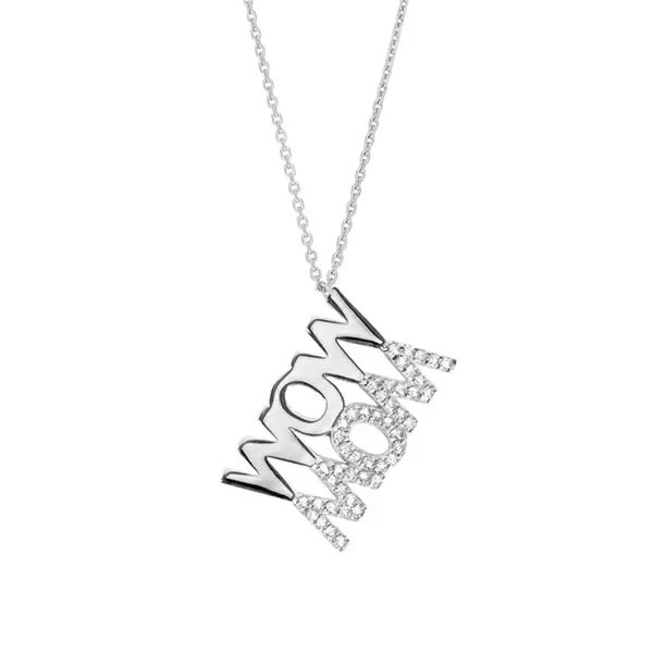 Leaf Jewelry Halskette WOW MOM, 925 Sterlingsilber Fabrikpreis