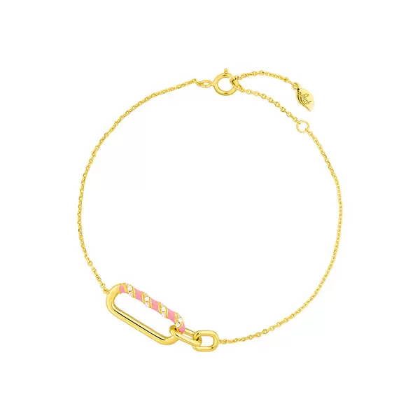 Leaf Jewelry Silber Armkette, Gelbgold, Neon Twist Online Shopping