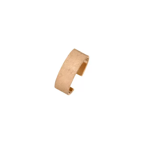 Leaf Jewelry Earcuff Matt, 4mm, 18 K Rosegold vergoldet Preisnachlass