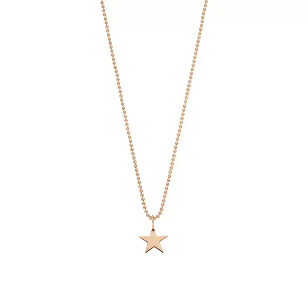 Leaf Jewelry Halskette STAR, 14 K Rosegold Saisonale Angebote