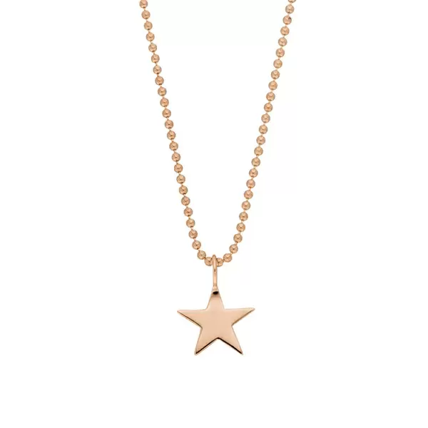Leaf Jewelry Halskette STAR, 14 K Rosegold Saisonale Angebote