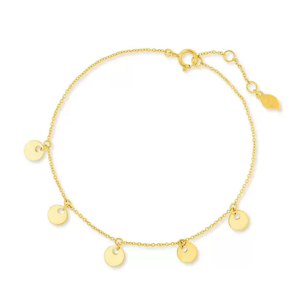 Leaf Jewelry Armkette Platelet, 14 K Gelbgold Räumungsverkauf