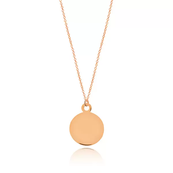 Leaf Jewelry Halskette Plate, 14 K Rosegold Super Sparpreis