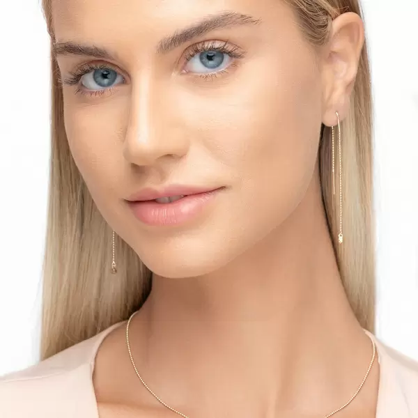 Leaf Jewelry Ohrringe "my first diamond", ball chain, 14 K Gelbgold Letzter Tag