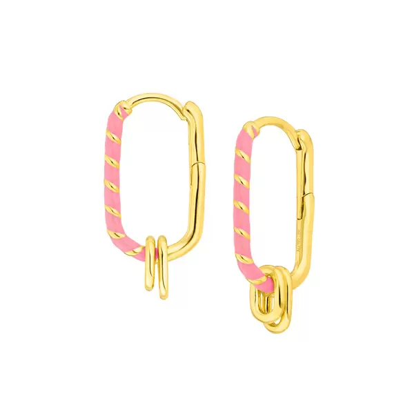 Leaf Jewelry Silber Creole, Gelbgold, Neon Twist Bis zu 50% Rabatt