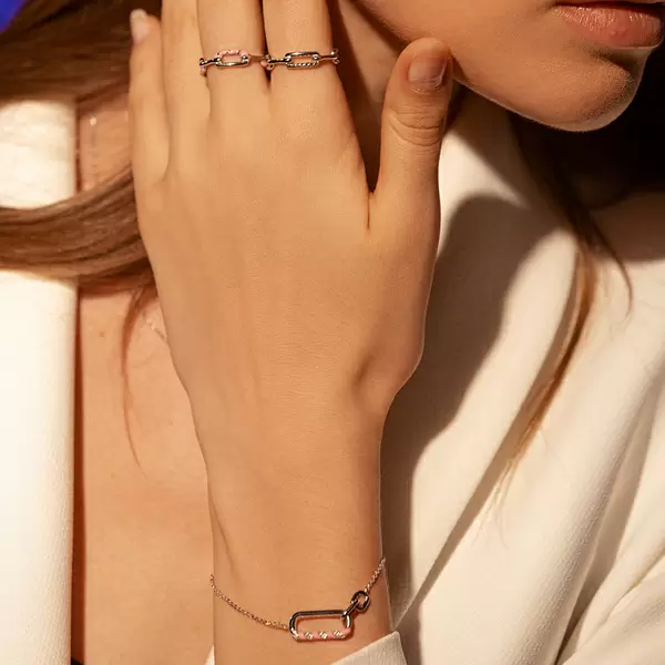 Leaf Jewelry Silber Armkette, Neon Twist 50% Rabatt mit kostenlosem Versand