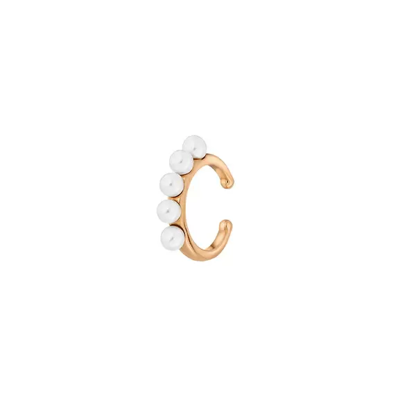 Leaf Jewelry Earcuff Little Pearls, 18 K Rosegold vergoldet Outlet