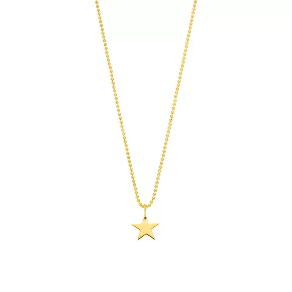 Leaf Jewelry Halskette STAR, 14 K Gelbgold Großer Ausverkauf