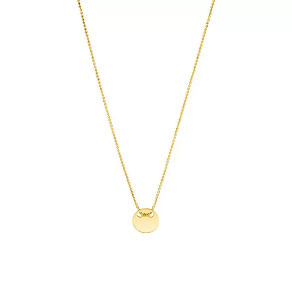 Leaf Jewelry Halskette Plate, 14 K Gelbgold Blitzangebot