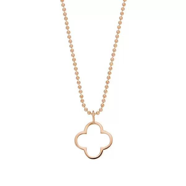 Leaf Jewelry Halskette GENTLE CLOVER, 14 K Rosegold Saisonale Angebote