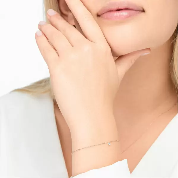 Leaf Jewelry Armkette Pure Diamanten, 18 K Rosegold Vierteljährliche Förderung