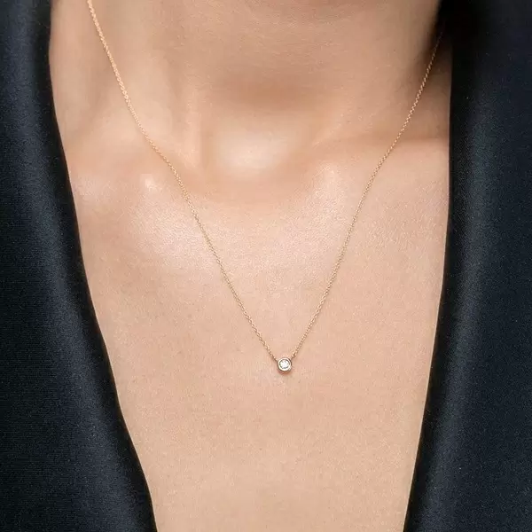 Leaf Jewelry Halskette "my first diamond", 14 K Gelbgold 2025