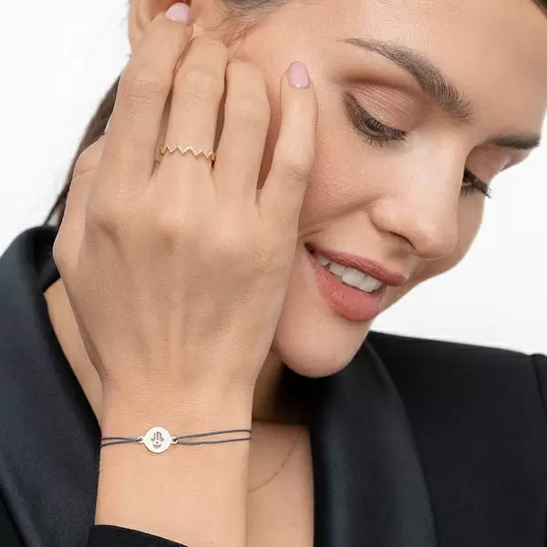 Leaf Jewelry Ring Flash mit Diamanten, 18 K Gelbgold Exklusivangebot