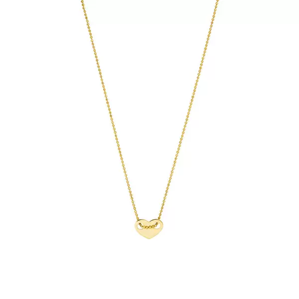 Leaf Jewelry Halskette Heart, 14 K Gelbgold Lagerräumung